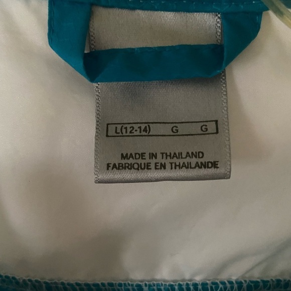 Nike jacket size L Blue/white/turquoise color with silver reflective strip - Picture 4 of 6
